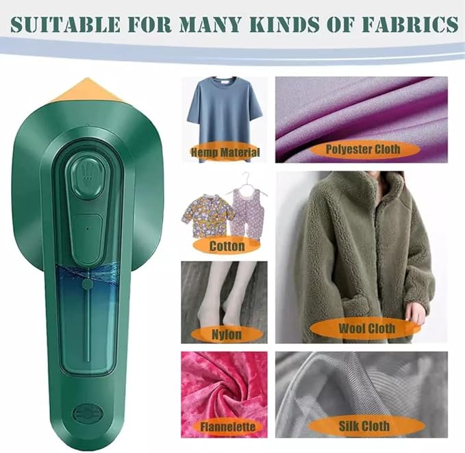 Micro Steam Iron Portable Mini Ironing Machine Handheld Household Steam Iron Mini Steam Handheld Fabric Garment Steamer | Dry iron with spray